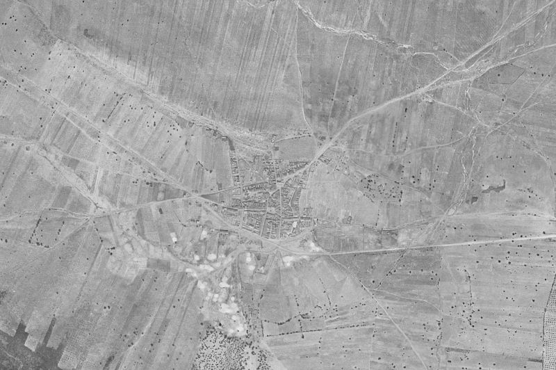 Ortofoto de 1956-1957 del núcleo de Alcoba