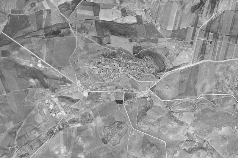 Ortofoto de 1956-1957 del núcleo de Alhambra