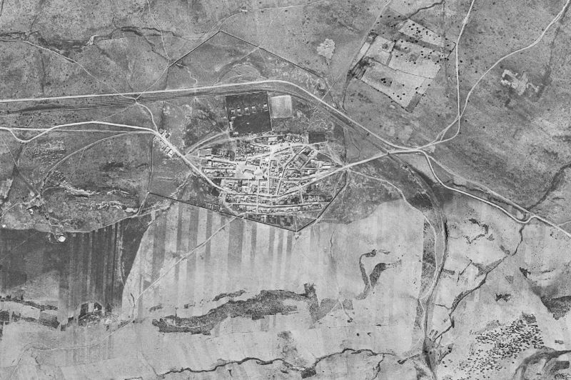 Ortofoto de 1956-1957 del núcleo de Almadenejos