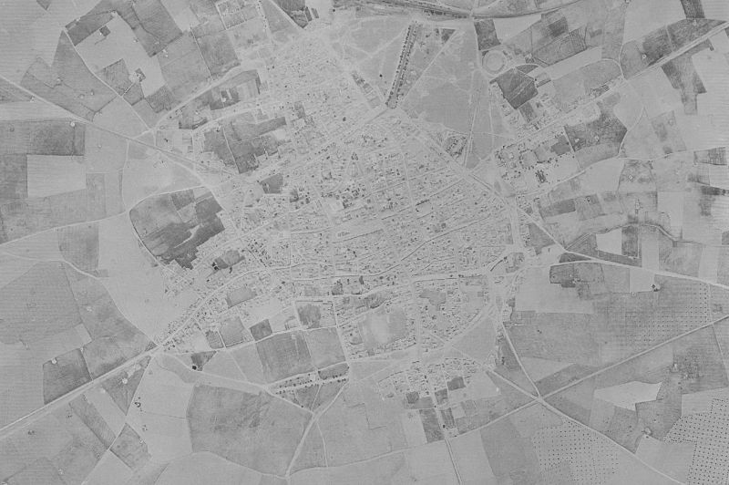 Ortofoto de 1956-1957 del núcleo de Almagro