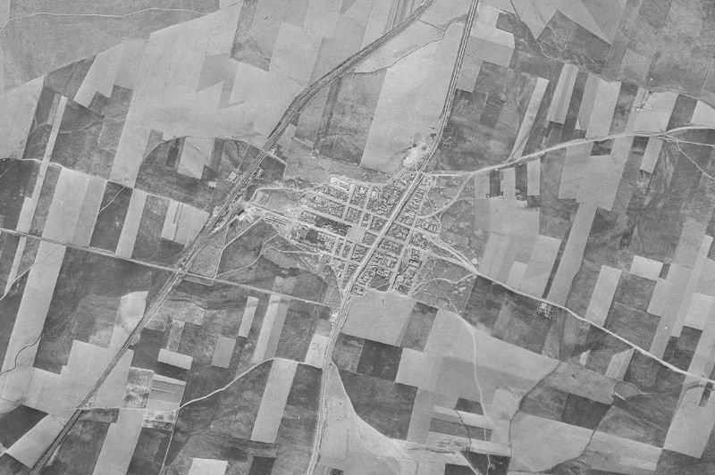 Ortofoto de 1956-1957 del núcleo de Almuradiel