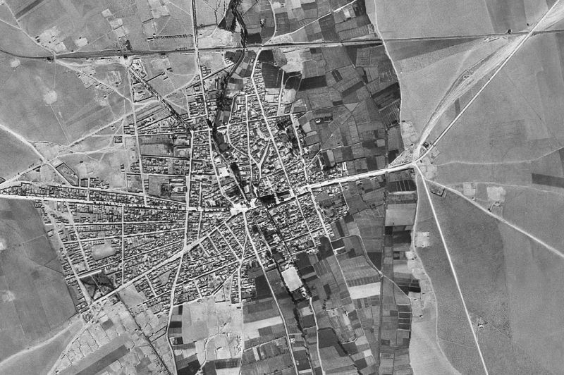 Ortofoto de 1956-1957 del núcleo de Argamasilla de Alba