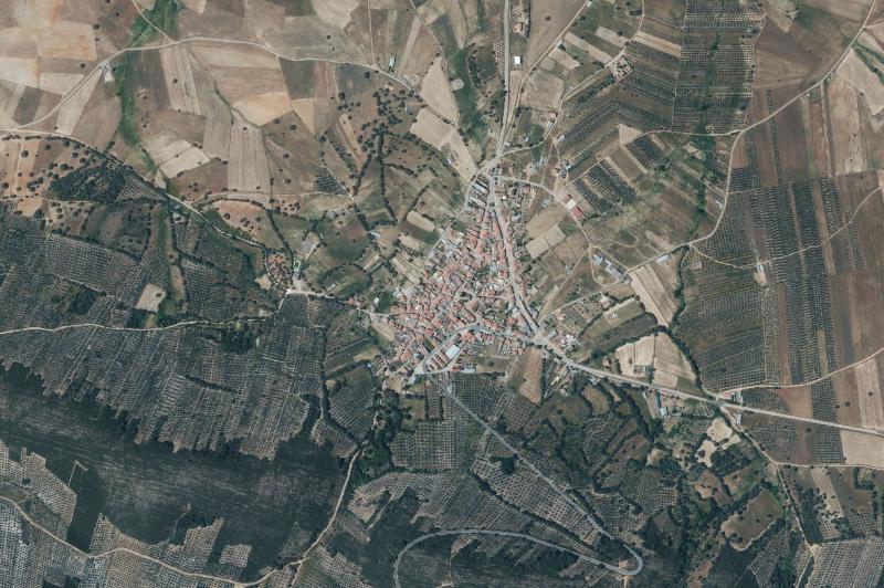 Ortofoto actual del núcleo de Arroba de los Montes