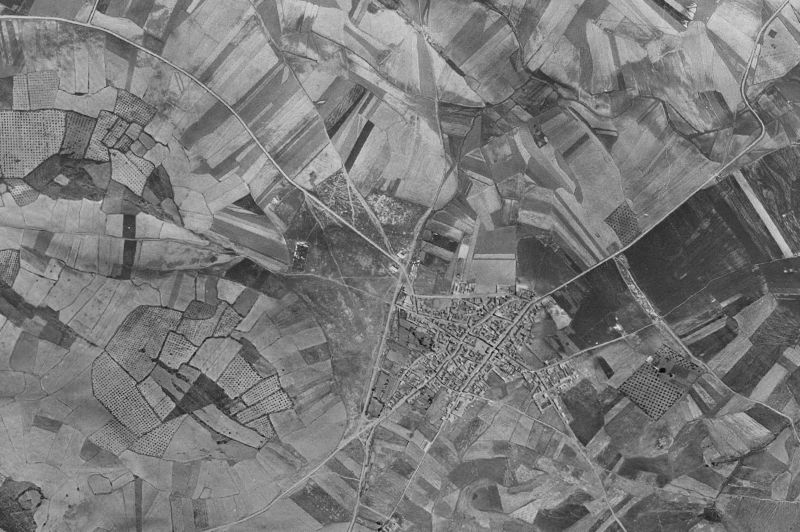 Ortofoto de 1956-1957 del núcleo de Brazatortas