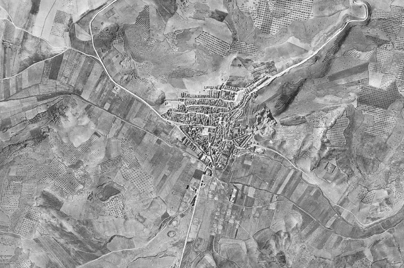 Ortofoto de 1956-1957 del núcleo de Carrizosa