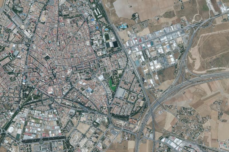 Ortofoto actual del núcleo de Ciudad Real