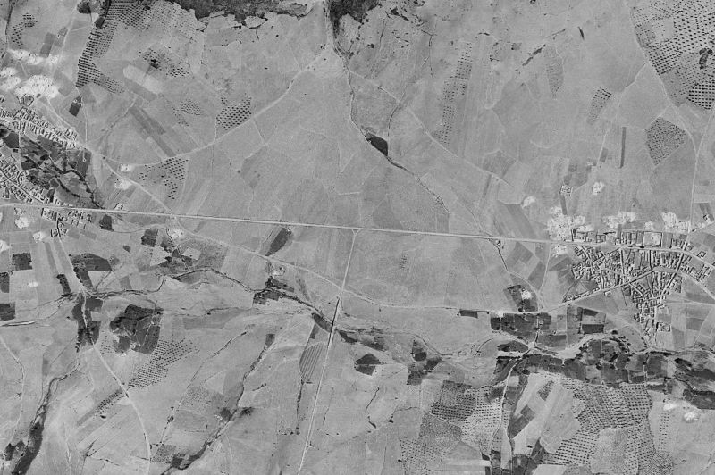 Ortofoto de 1956-1957 del núcleo de Los Cortijos