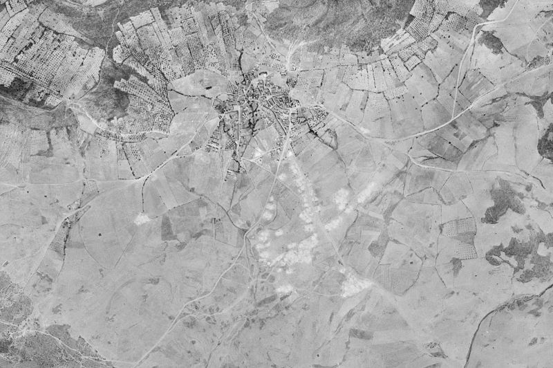 Ortofoto de 1956-1957 del núcleo de Fontanarejo