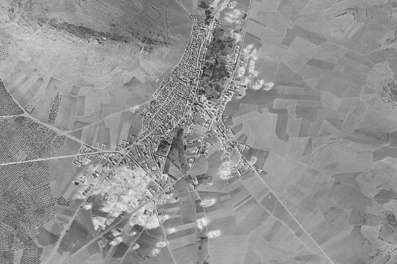 Ortofoto de 1956-1957 del núcleo de Fuente el Fresno