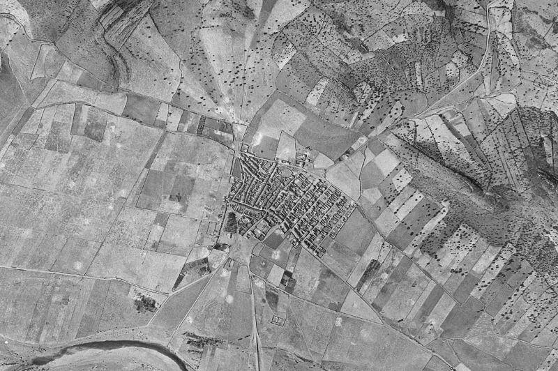 Ortofoto de 1956-1957 del núcleo de Guadalmez