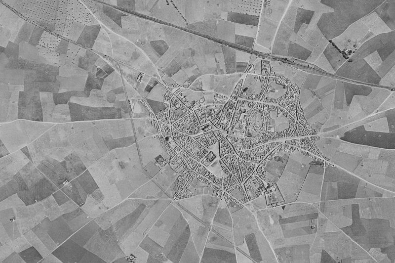 Ortofoto de 1956-1957 del núcleo de Miguelturra