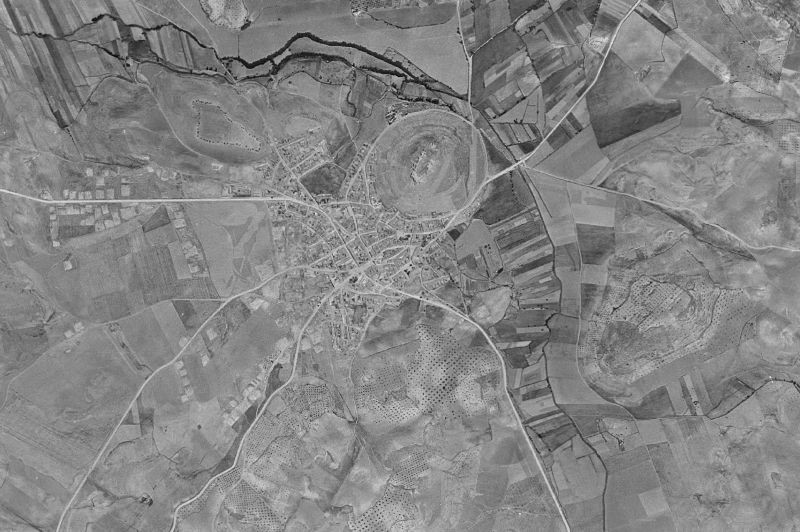 Ortofoto de 1956-1957 del núcleo de Montiel