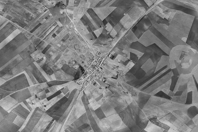 Ortofoto de 1956-1957 del núcleo de Poblete