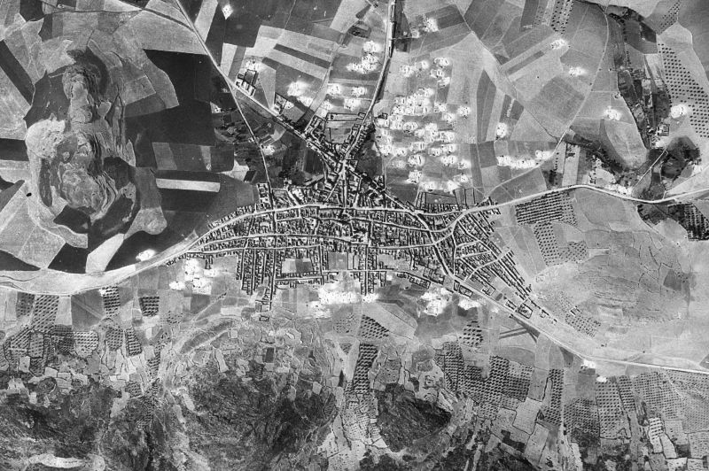 Ortofoto de 1956-1957 del núcleo de Porzuna