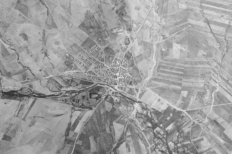 Ortofoto de 1956-1957 del núcleo de Retuerta del Bullaque