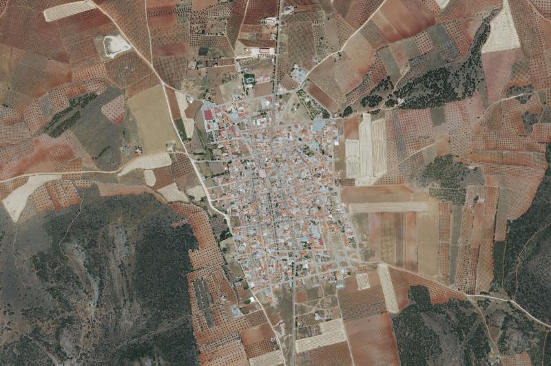Ortofoto actual del núcleo de San Carlos del Valle