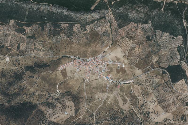 Ortofoto actual del núcleo de San Lorenzo de Calatrava