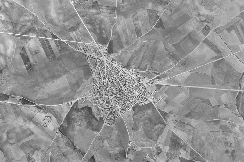 Ortofoto de 1956-1957 del núcleo de Torre de Juan Abad