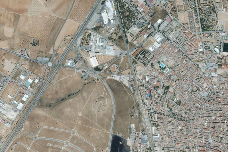 Ortofoto actual del núcleo de Valdepeñas