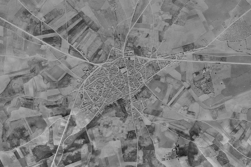 Ortofoto de 1956-1957 del núcleo de Villahermosa