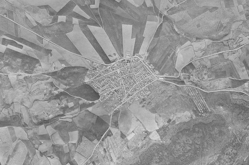 Ortofoto de 1956-1957 del núcleo de Villamanrique