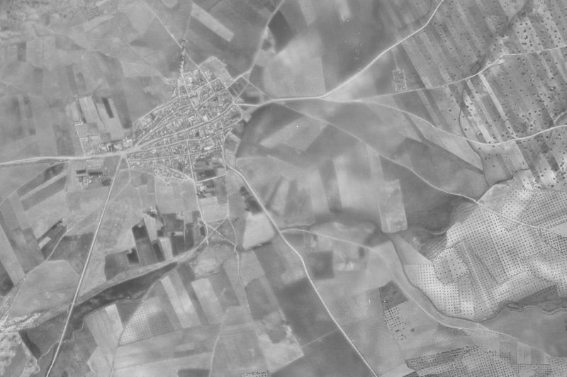 Ortofoto de 1956-1957 del núcleo de Villamayor de Calatrava