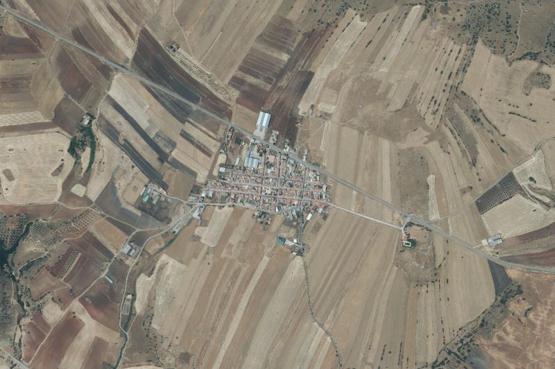 Ortofoto actual del núcleo de Villanueva de San Carlos