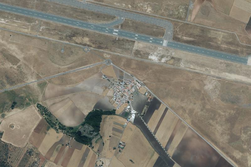 Ortofoto actual del núcleo de Villar del Pozo