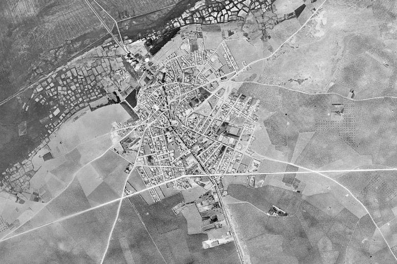 Ortofoto de 1956-1957 del núcleo de Villarta de San Juan
