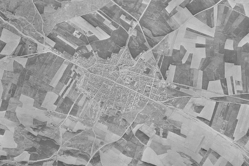 Ortofoto de 1956-1957 del núcleo de Viso del Marqués