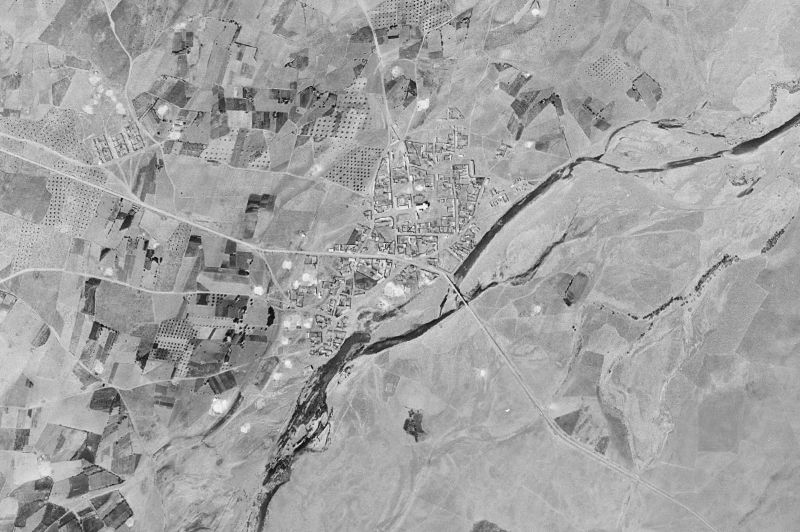 Ortofoto de 1956-1957 del núcleo de El Robledo