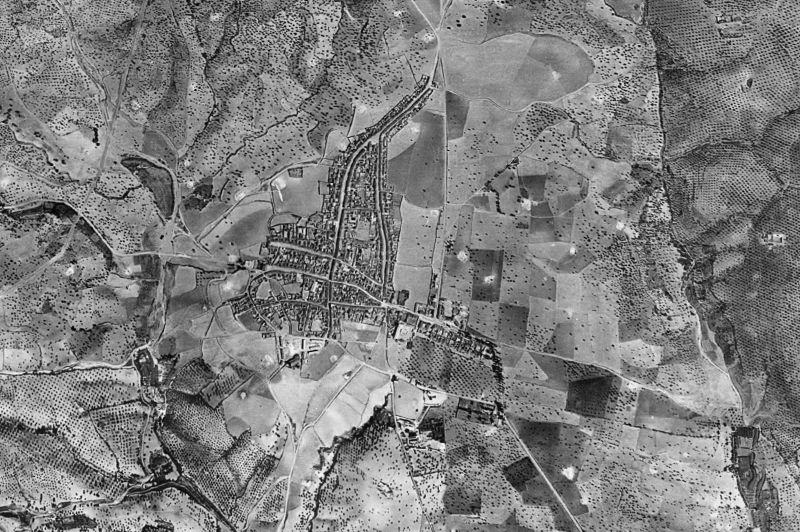 Ortofoto de 1956-1957 del núcleo de Adamuz