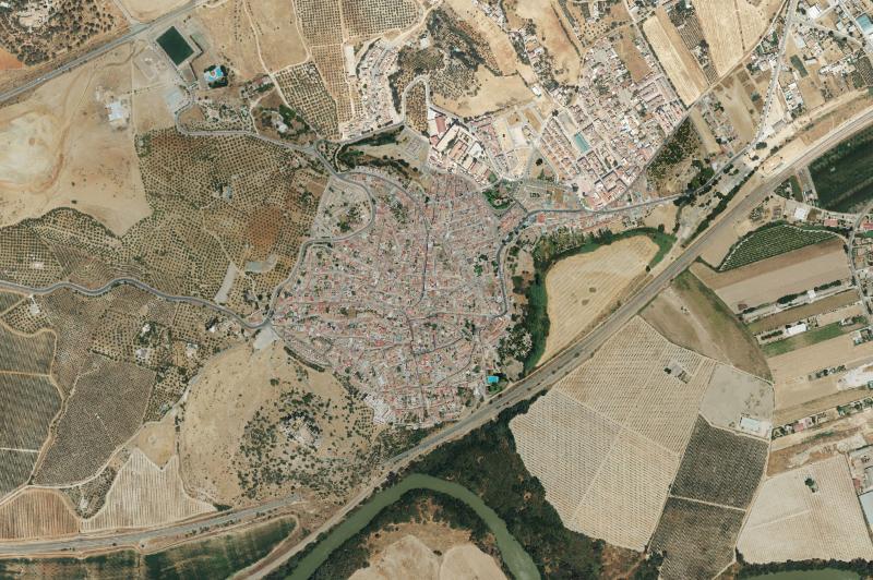 Ortofoto actual del núcleo de Almodóvar del Río