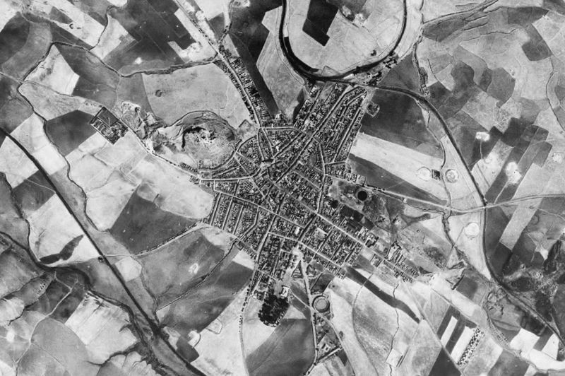 Ortofoto de 1956-1957 del núcleo de Belmez