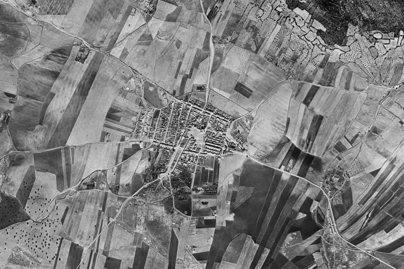 Ortofoto de 1956-1957 del núcleo de Los Blázquez
