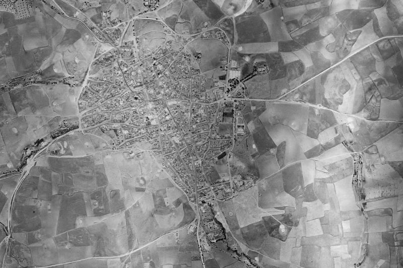 Ortofoto de 1956-1957 del núcleo de Bujalance