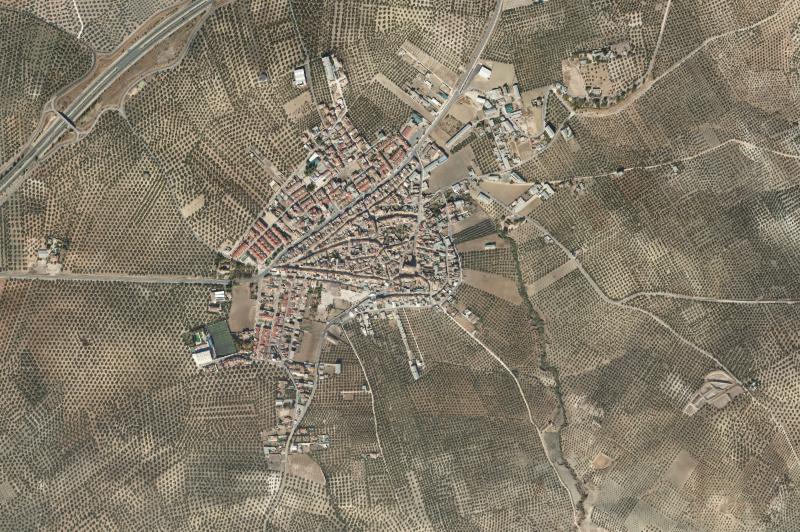Ortofoto actual del núcleo de Encinas Reales