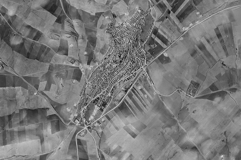 Ortofoto de 1956-1957 del núcleo de Espejo