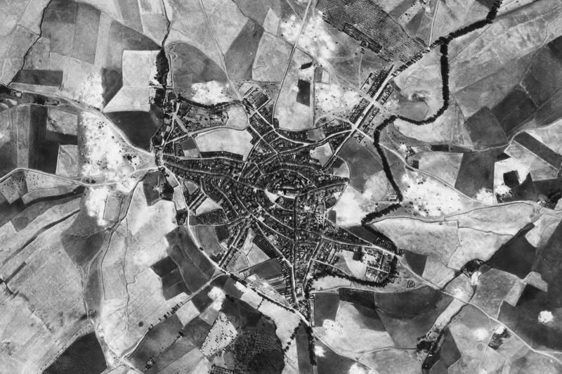 Ortofoto de 1956-1957 del núcleo de Fuente Obejuna