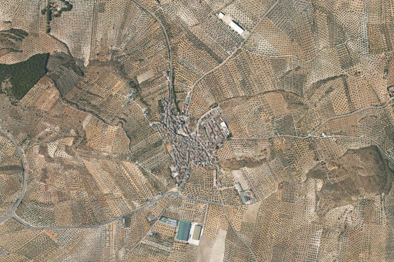 Ortofoto actual del núcleo de Fuente-Tójar