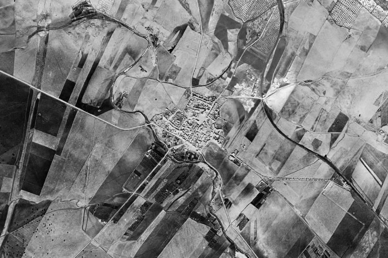 Ortofoto de 1956-1957 del núcleo de La Granjuela