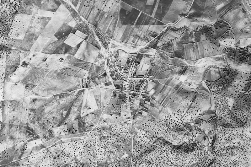 Ortofoto de 1956-1957 del núcleo de El Guijo