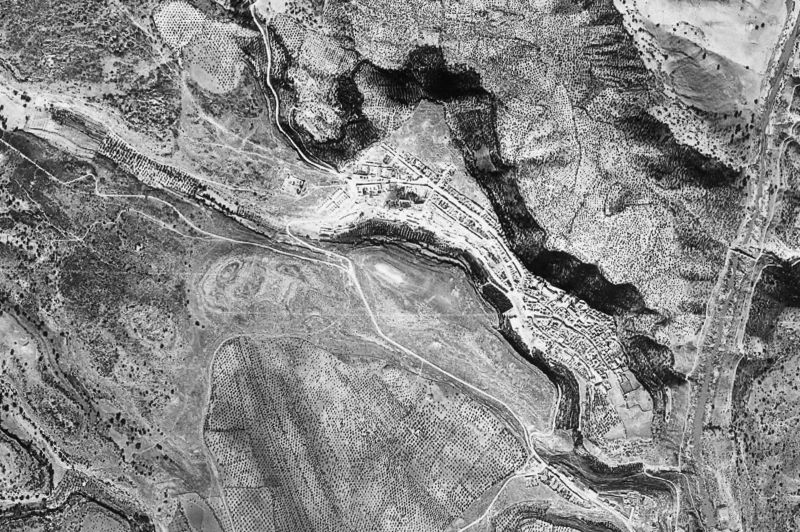 Ortofoto de 1956-1957 del núcleo de Hornachuelos