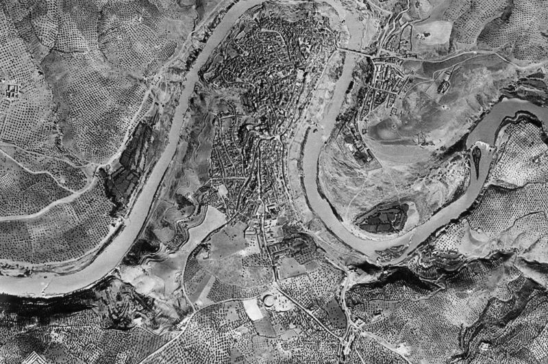 Ortofoto de 1956-1957 del núcleo de Montoro