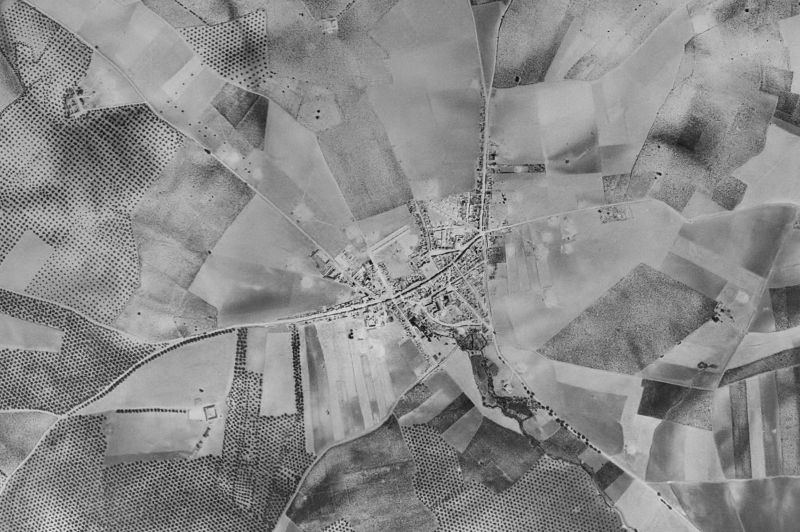 Ortofoto de 1956-1957 del núcleo de Moriles