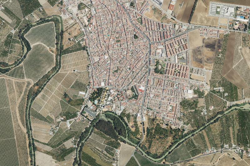 Ortofoto actual del núcleo de Palma del Río