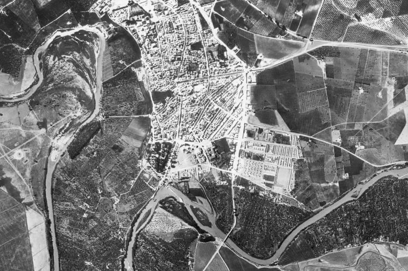 Ortofoto de 1956-1957 del núcleo de Palma del Río