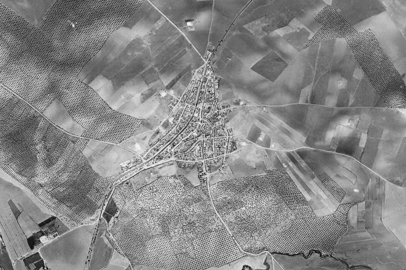 Ortofoto de 1956-1957 del núcleo de Pedro Abad