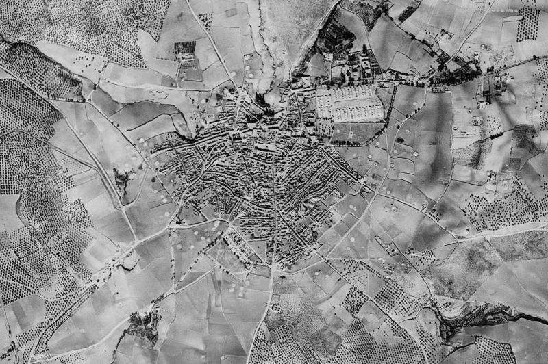 Ortofoto de 1956-1957 del núcleo de La Rambla