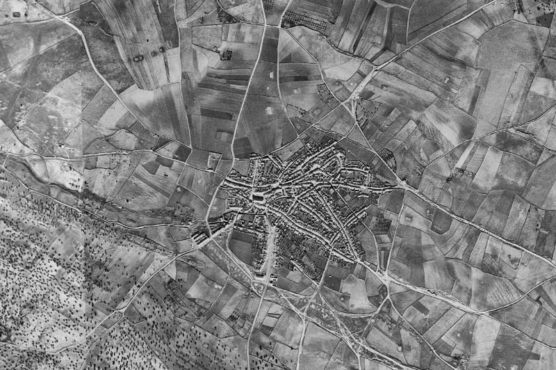 Ortofoto de 1956-1957 del núcleo de Torrecampo